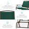 Best Choice Products 2-Person Outdoor Swing Glider, Steel Patio Loveseat, Bench Rocker w/ Armrests
